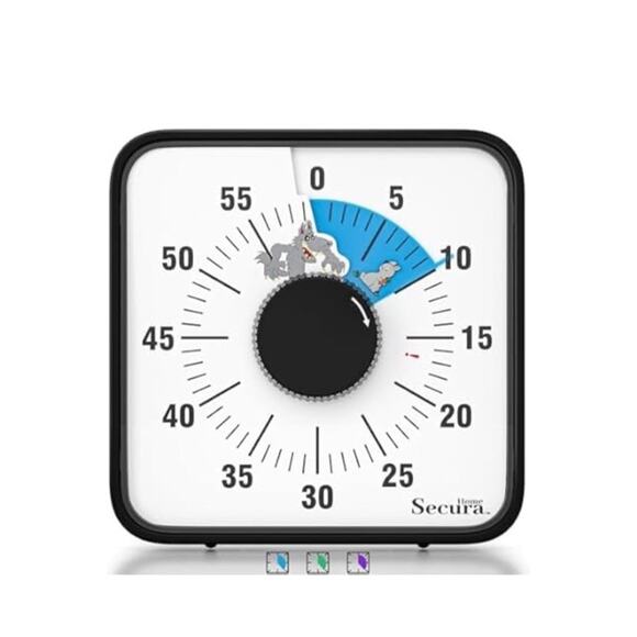 🔥Secura 60-Minute Visual Countdown Timer 7.5" Oversize Visual Timer BNWT🔥 - Picture 1 of 8